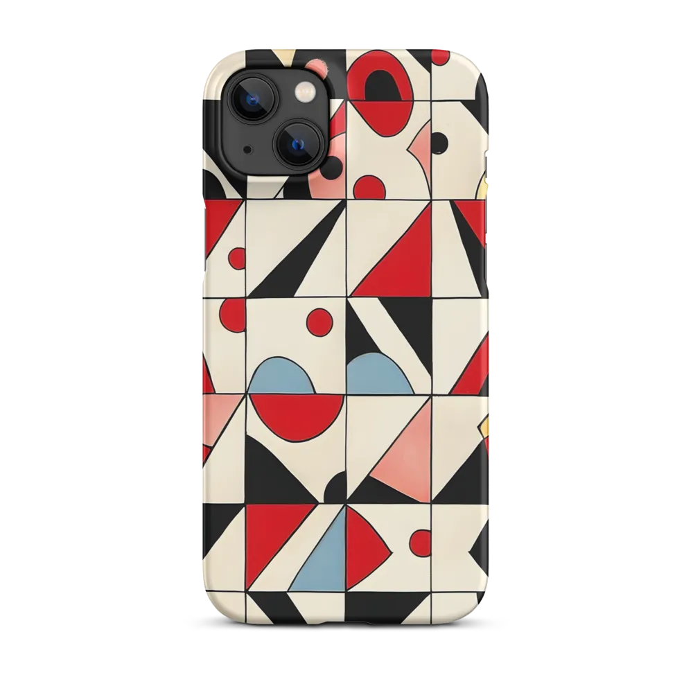 Dynamic Geometric Harmony | Phone Case |  14 Plus | Snap Case | Matte