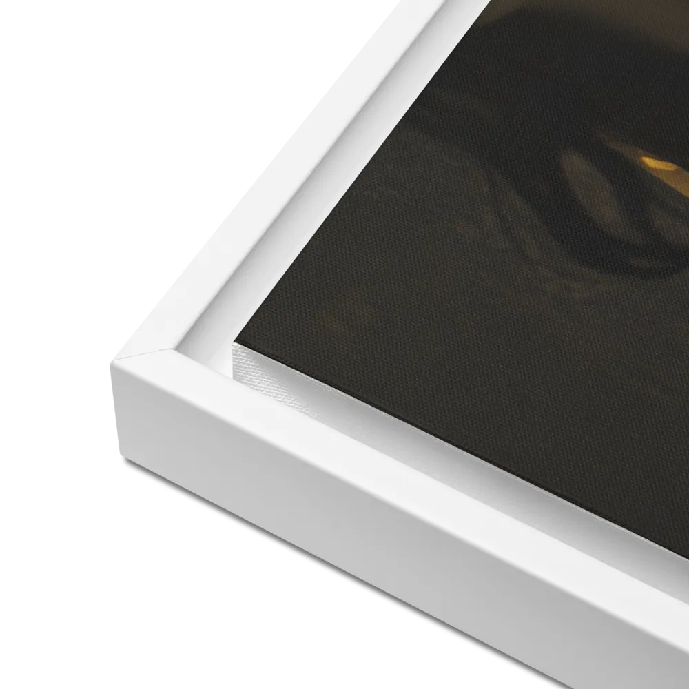 Veiled Confidence | Canvas with White Frame | 18″×24″