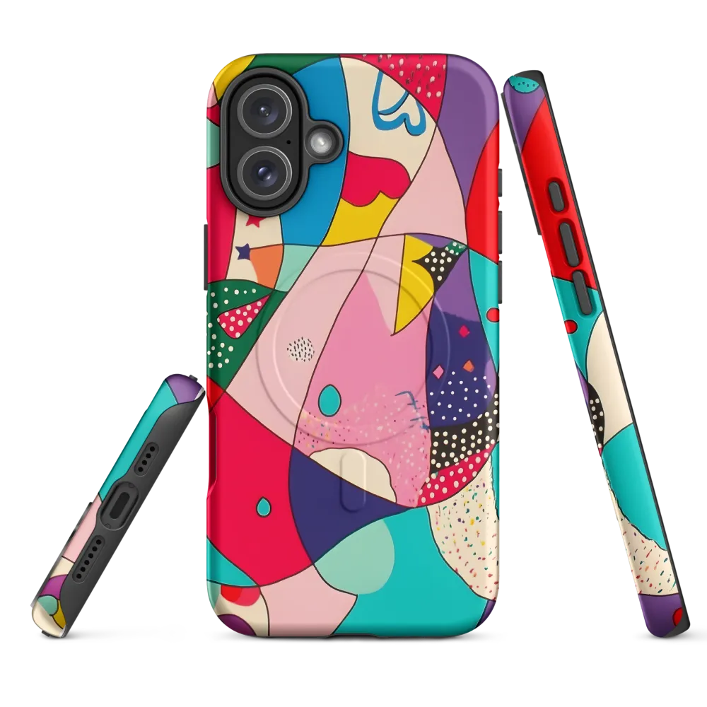 Playful Geometry in Color | Phone Case |  16 Plus | MagSafe® Tough Case | Matte
