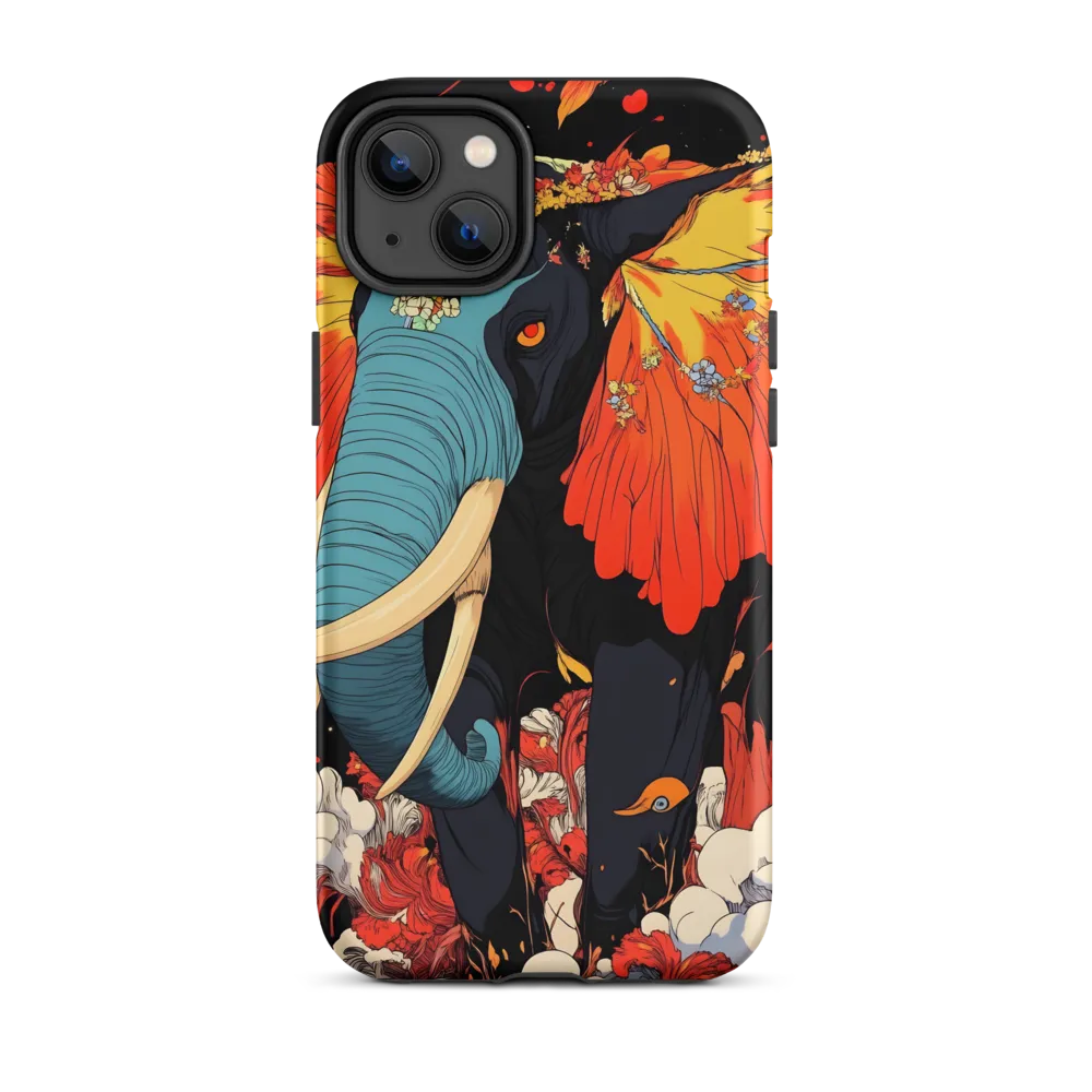 Majesty of the Floral Elephant | Phone Case |  14 Plus | Tough Case | Matte