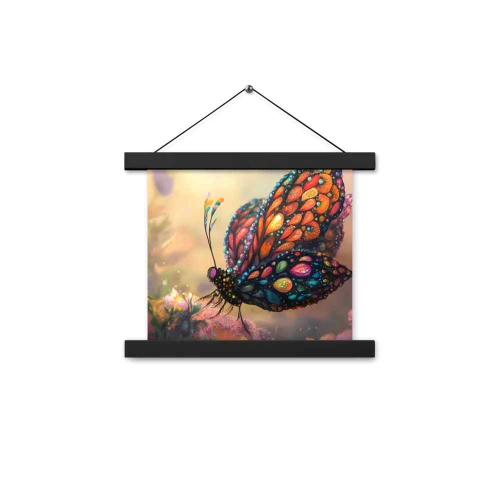 Whispers of a Colorful Dream | Poster With Black Wood Hanger | 10″×10″