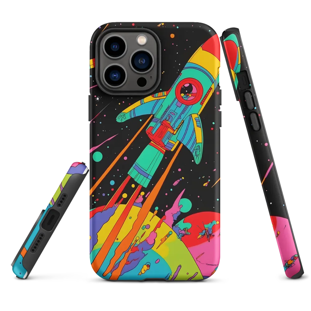 Cosmic Voyage: The Neon Lift-Off