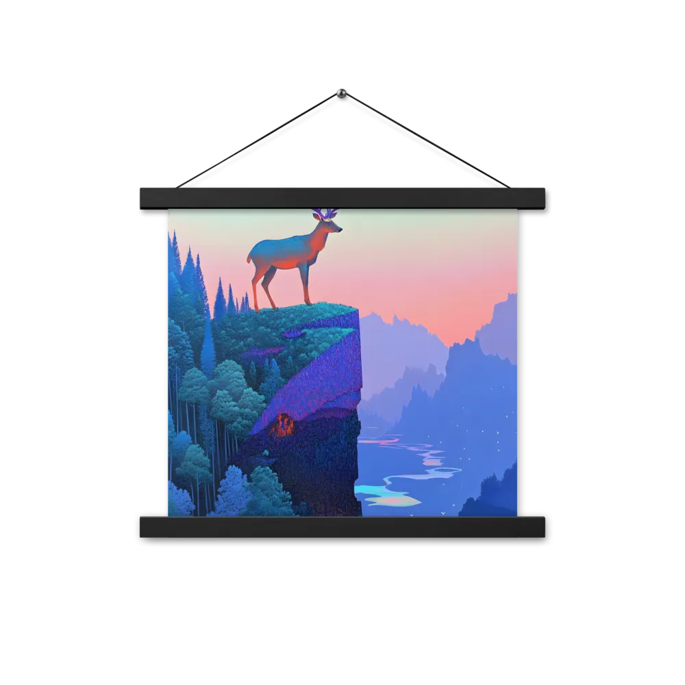 Majestic Refuge | Poster With Black Wood Hanger | 14″×14″