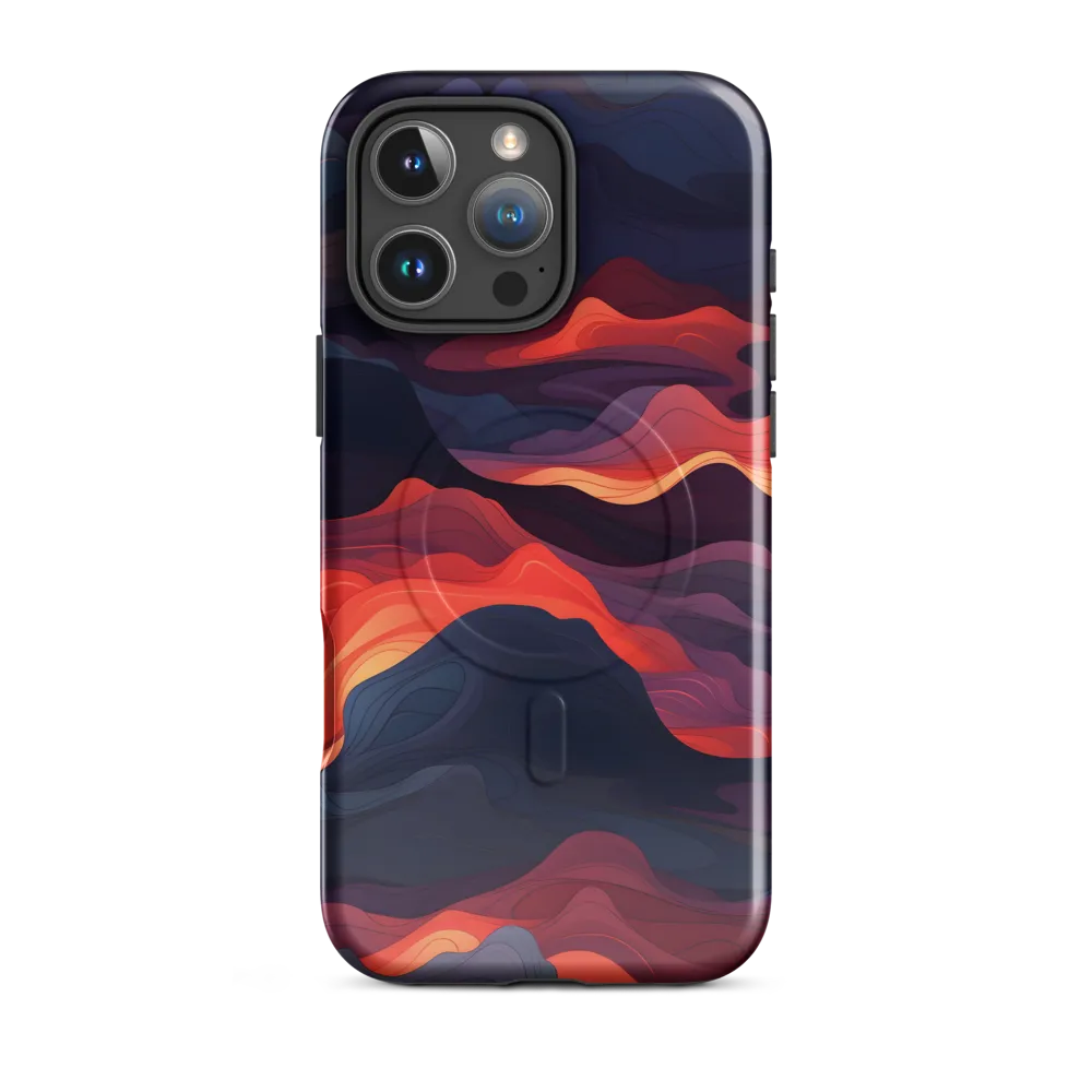 Ethereal Waves of Color | Phone Case |  16 Pro Max | MagSafe® Tough Case | Glossy
