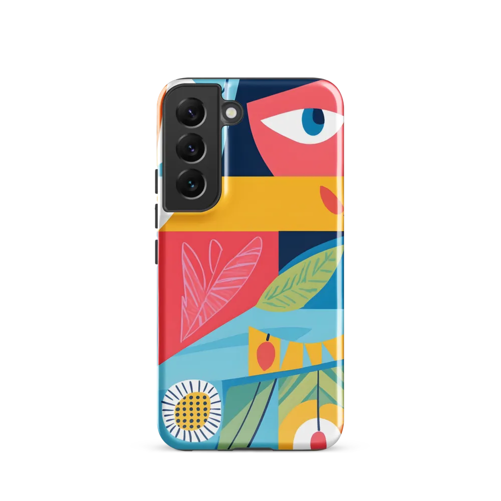 Vibrant Geometric Visage