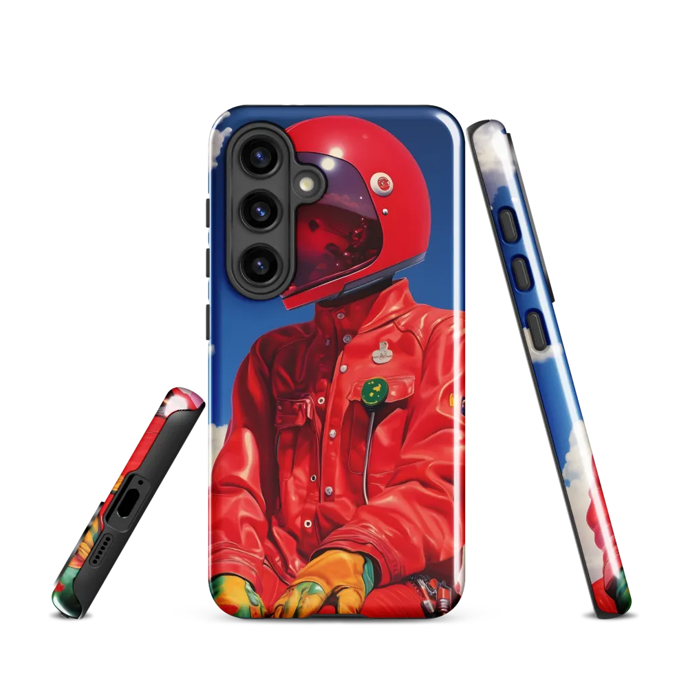 Astronaut in Crimson