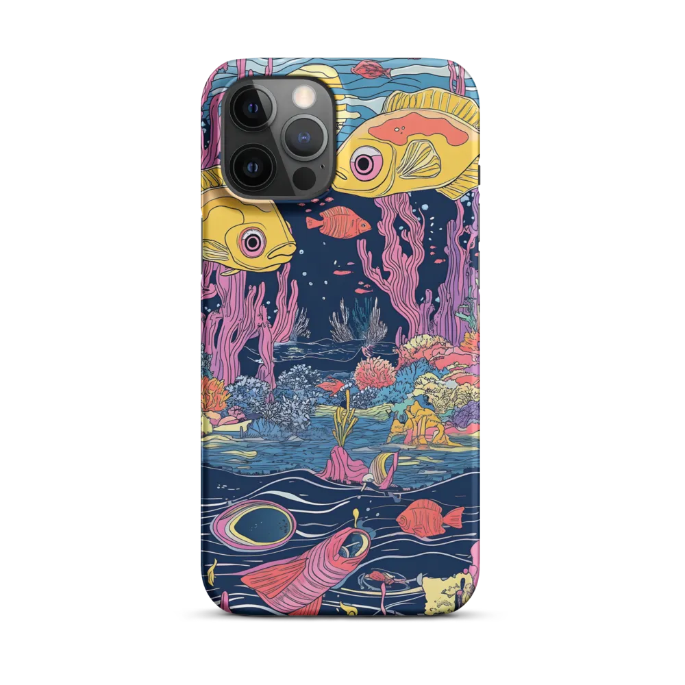 Underwater Dreamscape: A Playful Encounter | Phone Case |  12 Pro Max | Snap Case | Matte
