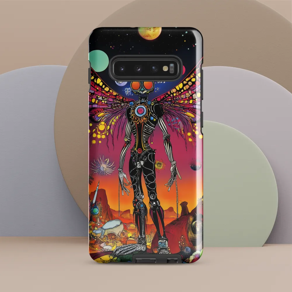 Celestial Winged Skeleton. | Phone Case |  S10 Plus | Tough Case | Glossy