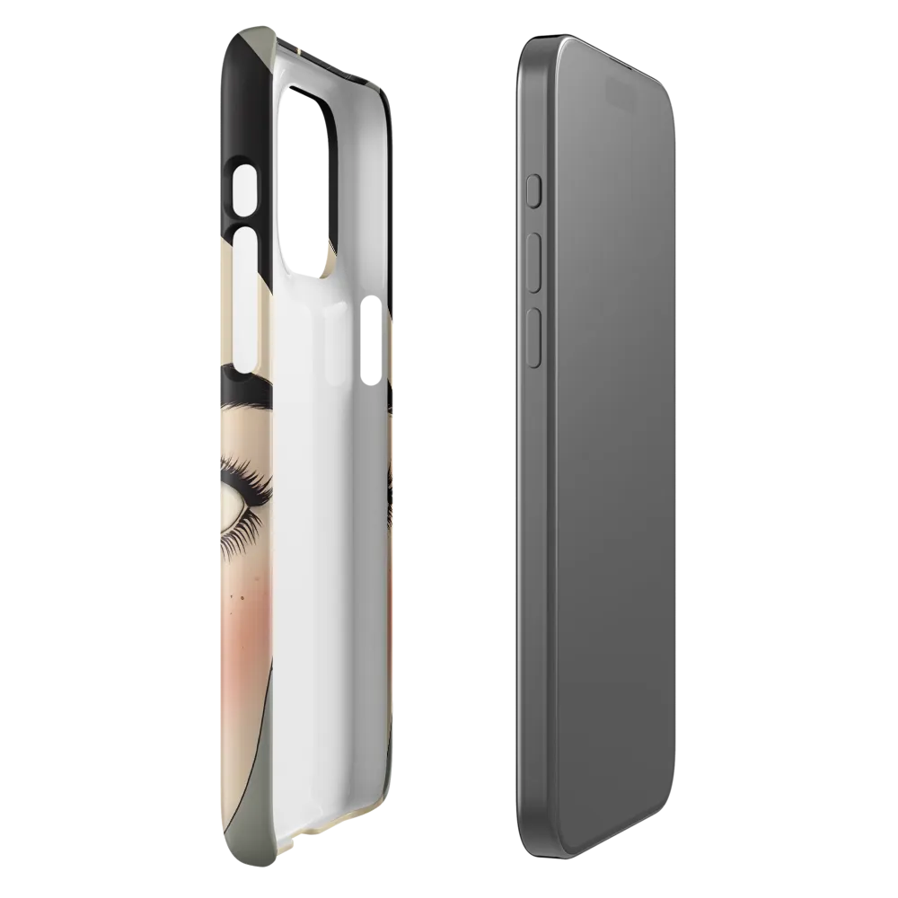 Serenity Captured: A Modern Portrait | Phone Case |  15 Pro Max | Snap Case | Glossy
