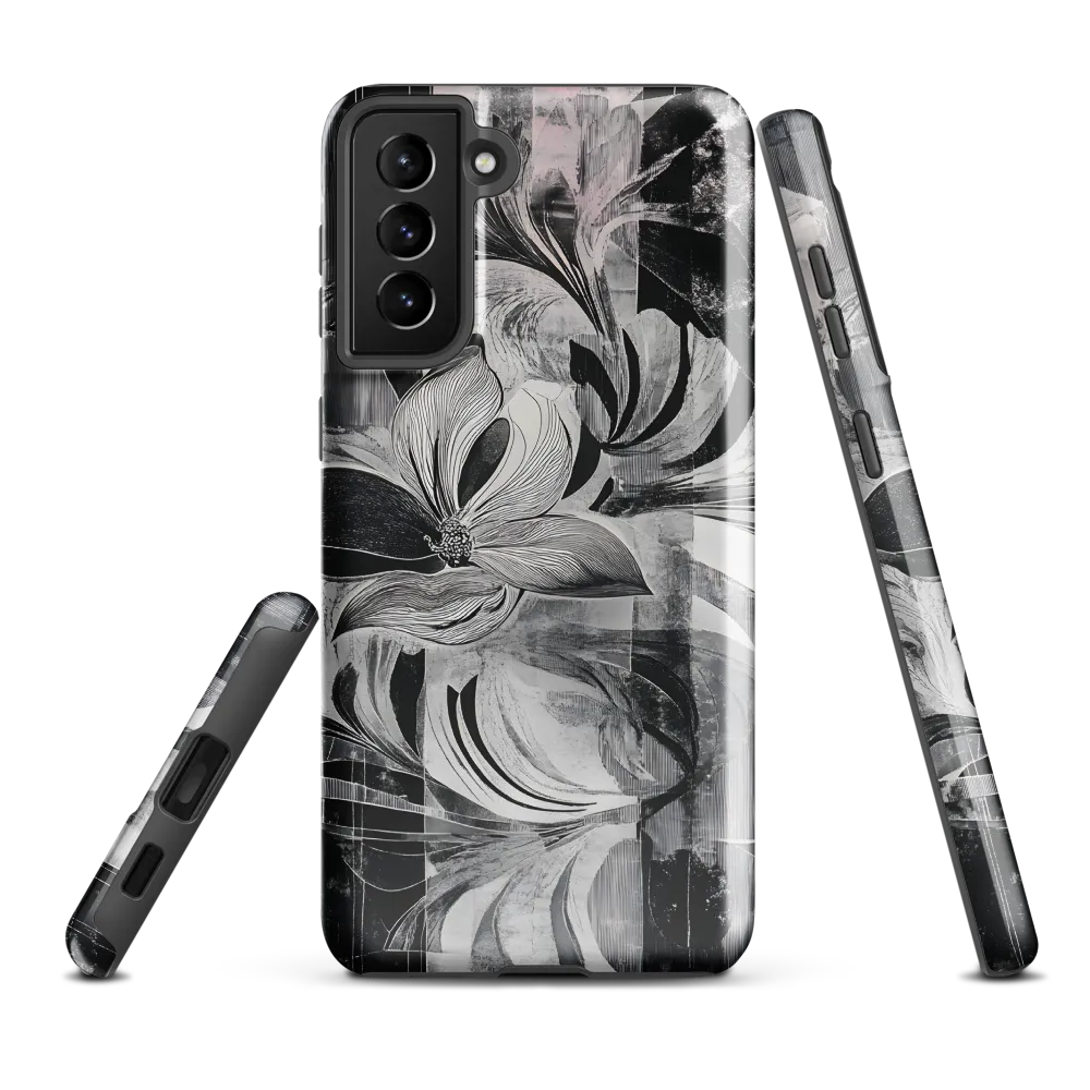 Floral Fusion in Monochrome