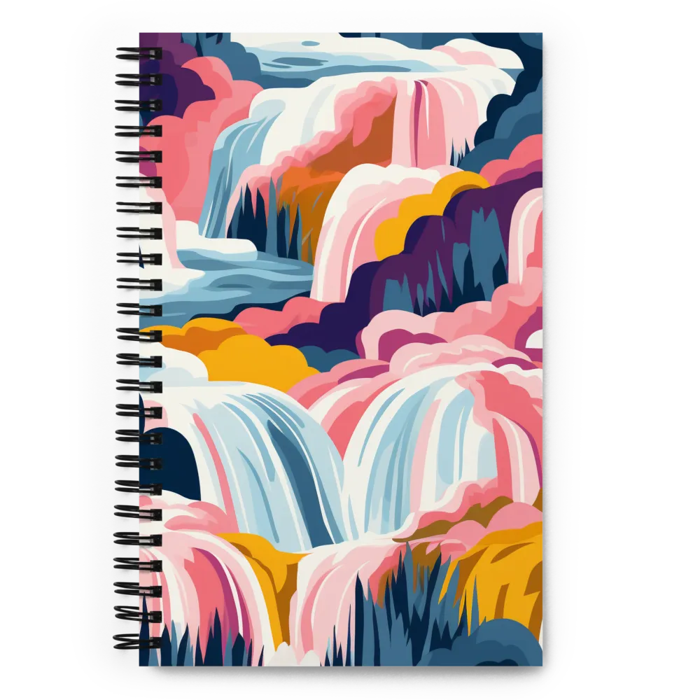 Cascades of Colorful Serenity | Spiral Notebook