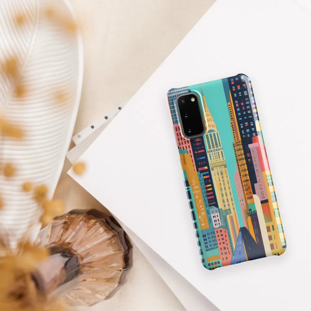 Vibrant Cityscape: A Modern Urban Journey | Phone Case |  S20 | Snap Case | Glossy