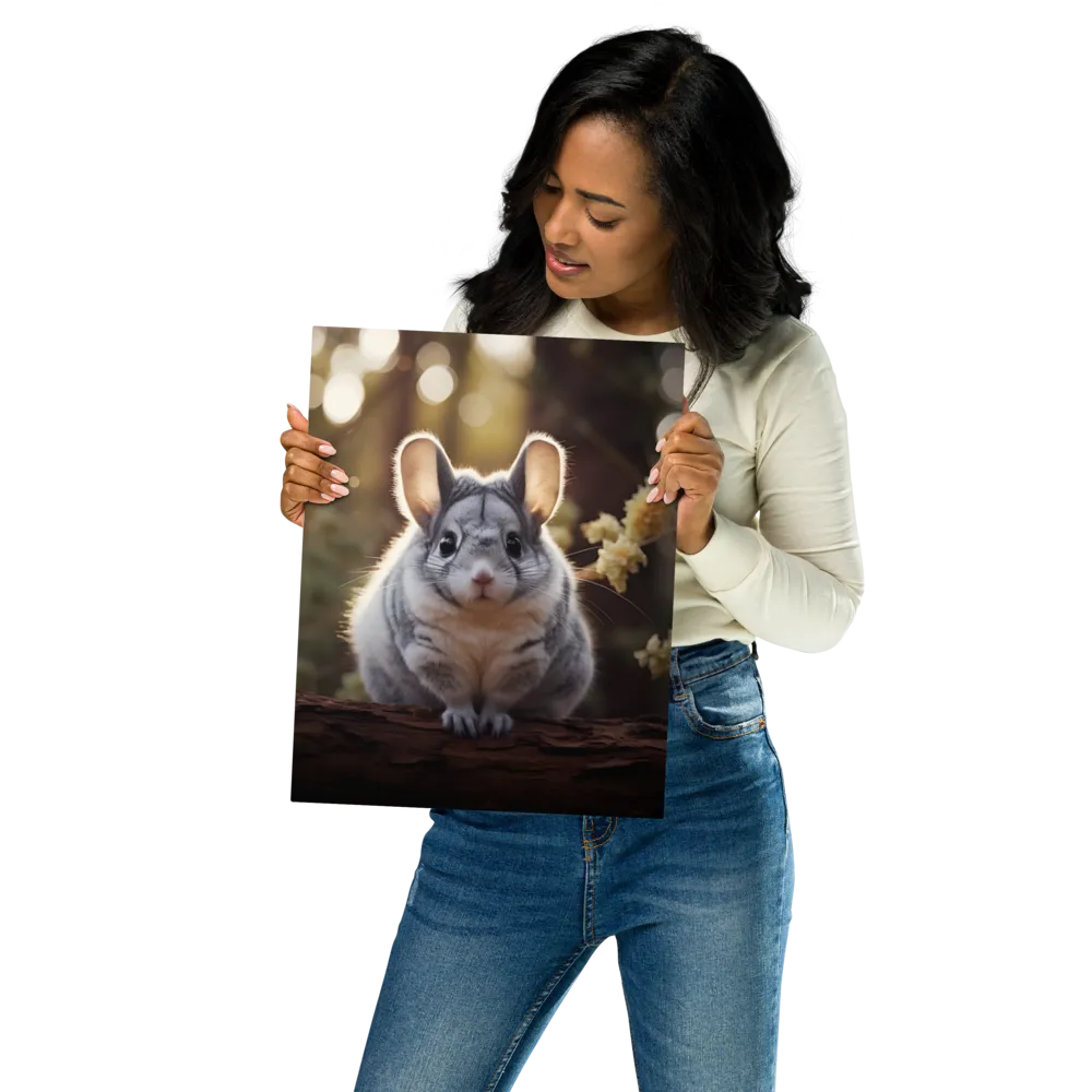 Curious Chinchilla in the Forest