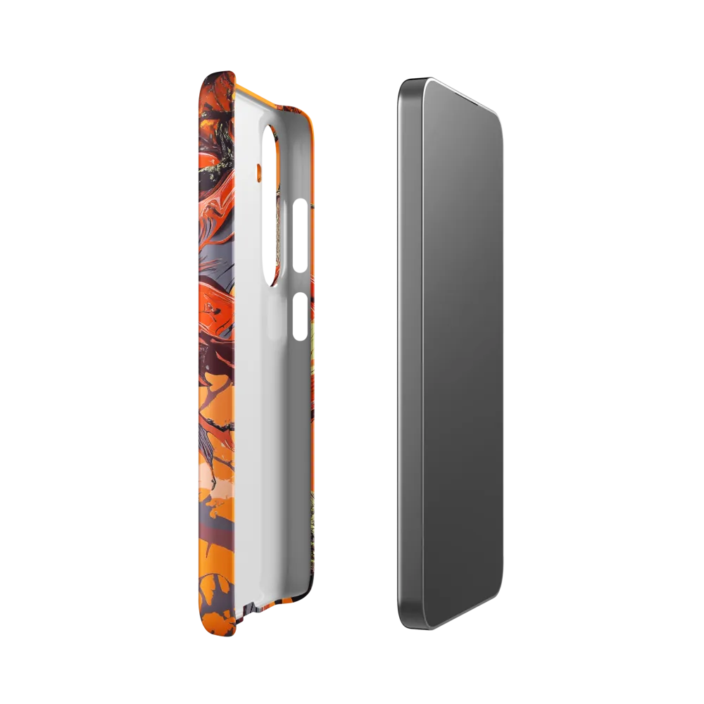 Life in Motion: An Abstract Tree | Phone Case |  S24 | Snap Case | Matte