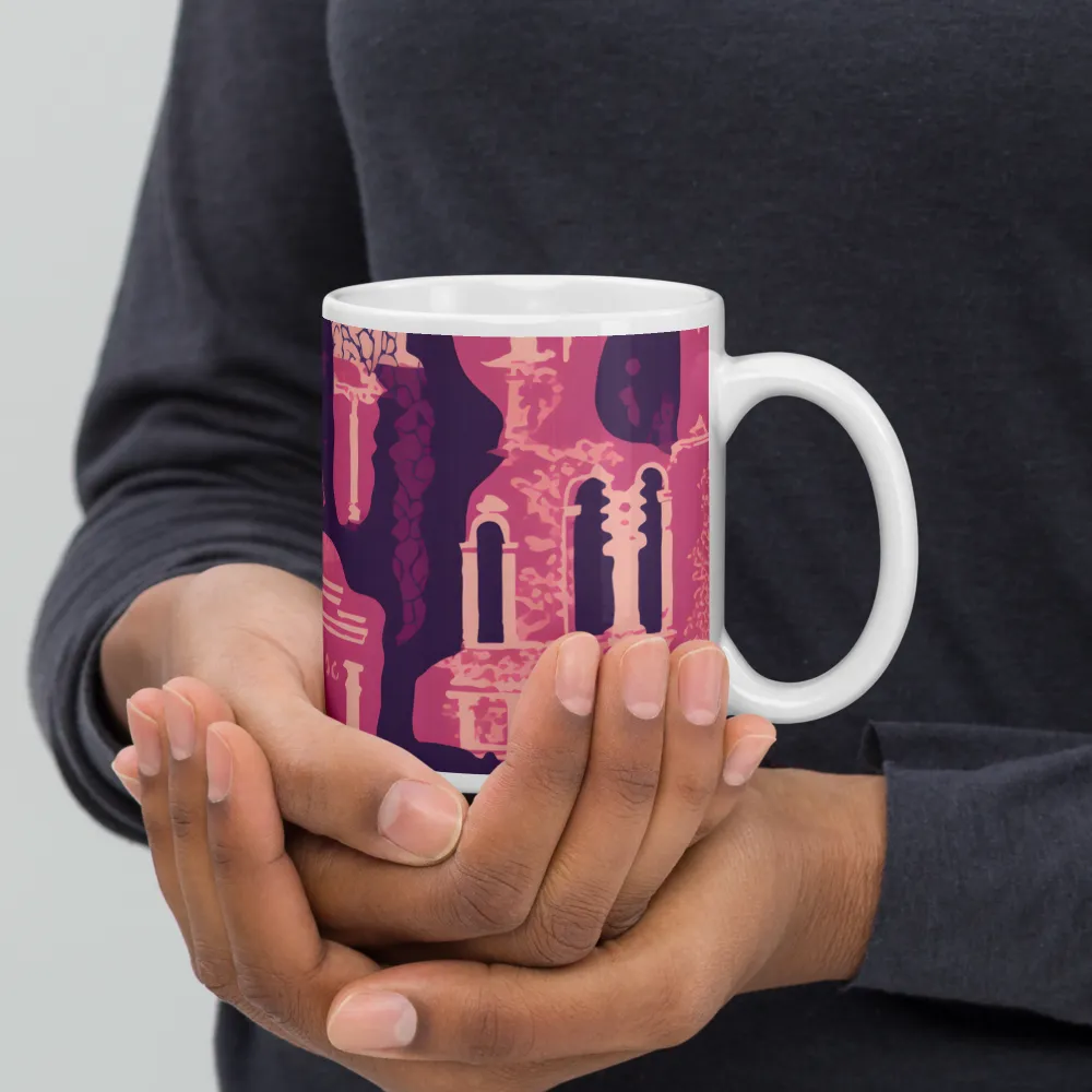 Whimsical Interplay of Figures and Architecture | Mugs | Multiple Sizes & Colors