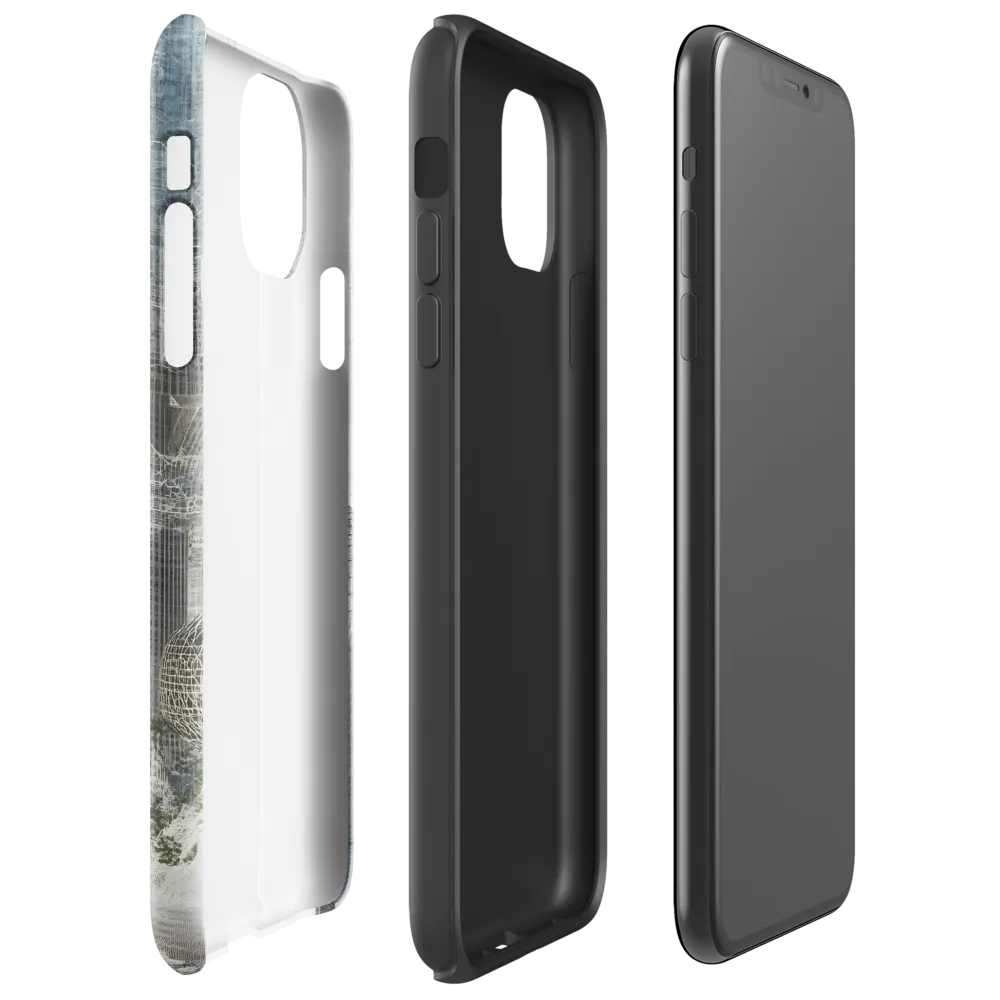 Ethereal Architectures: A Journey into the Future | Phone Case |  11 Pro Max | Tough Case | Glossy