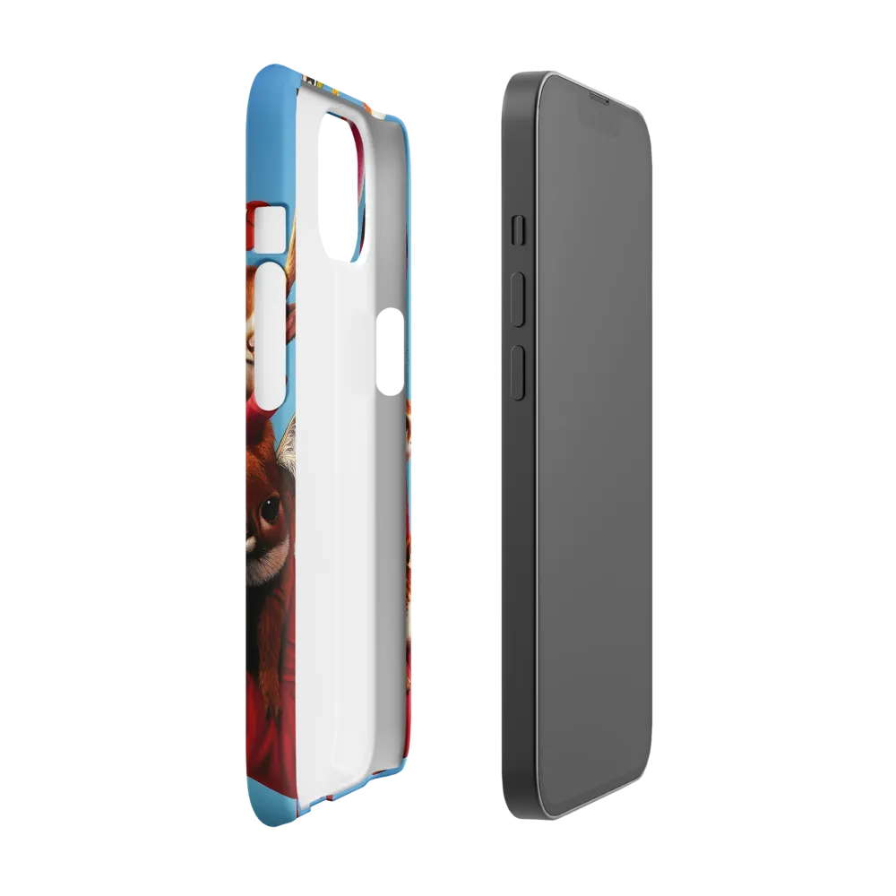 Harmony in Whimsy: A Modern Animal Ensemble | Phone Case |  13 | Snap Case | Matte