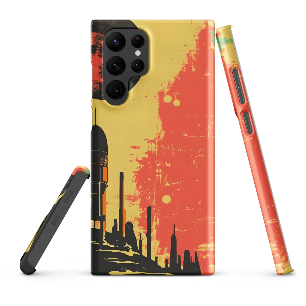 Journey to the Stars: A Retro-Futuristic Landscape | Phone Case |  S22 Ultra | Snap Case | Matte