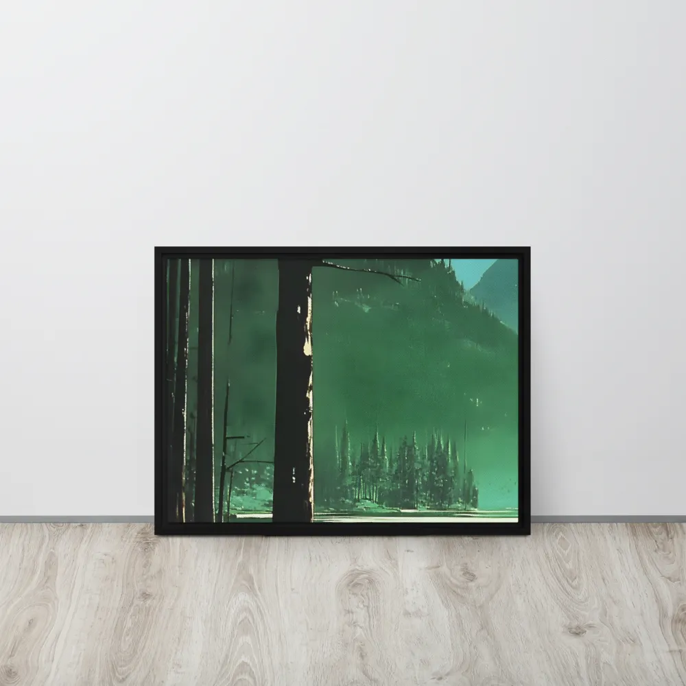 Reflections of Tranquility | Canvas with Black Frame | 18″×24″