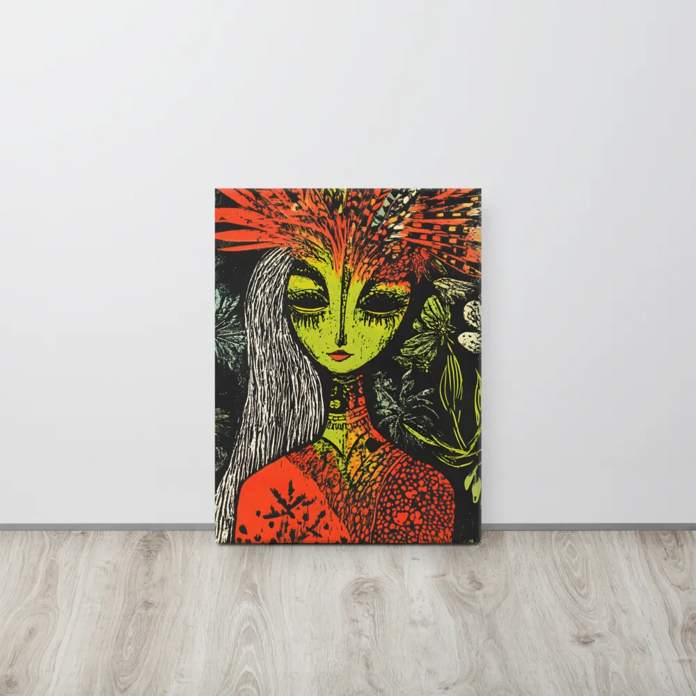 Mystical Flora: A Surreal Portrait