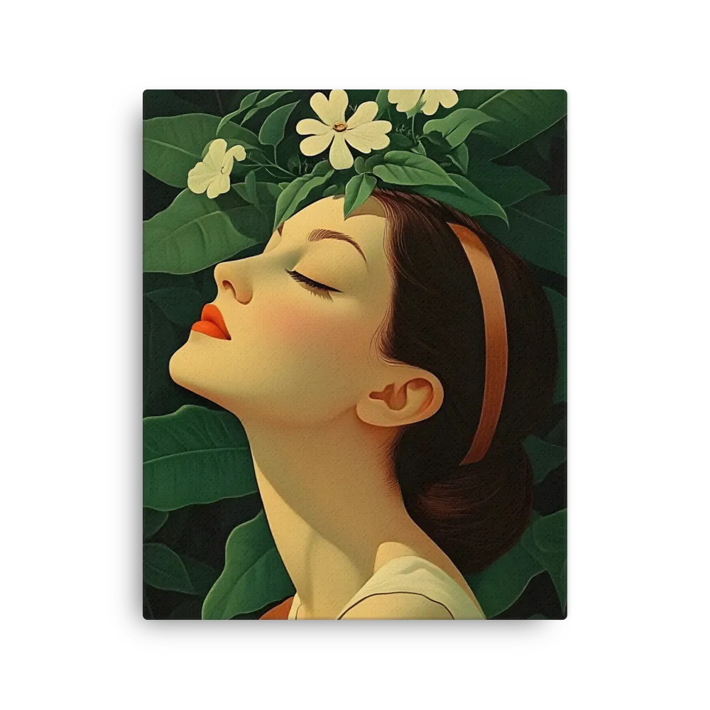 Serenity in Bloom | Thin Canvas | 16″×20″
