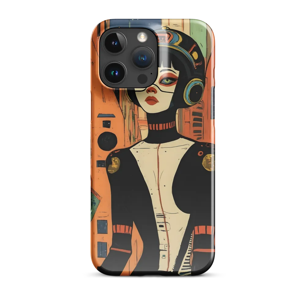 Futuristic Portrait of a Woman | Phone Case |  16 Pro Max | Snap Case | Glossy