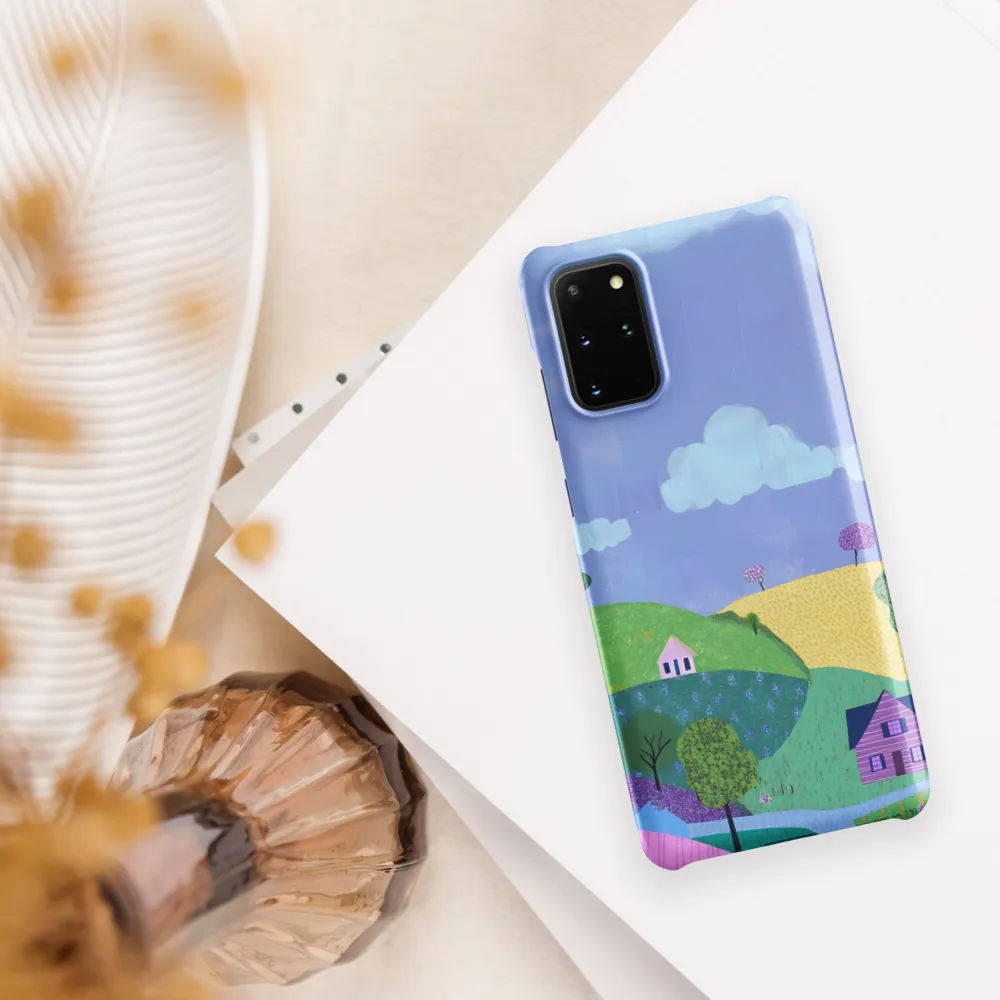 Whimsical Hills and Quaint Homes | Phone Case |  S20 Plus | Snap Case | Matte