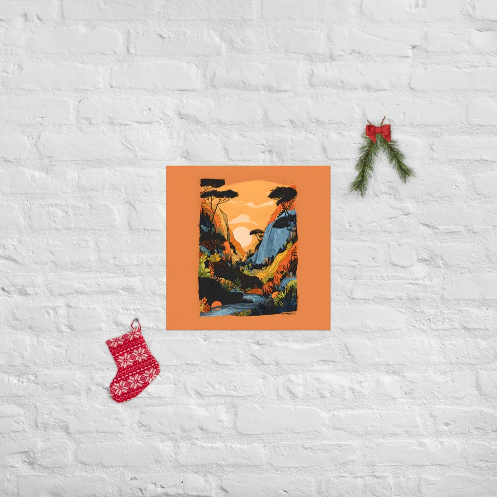 Sunlit Valley 
 Poster | 18″x 18″