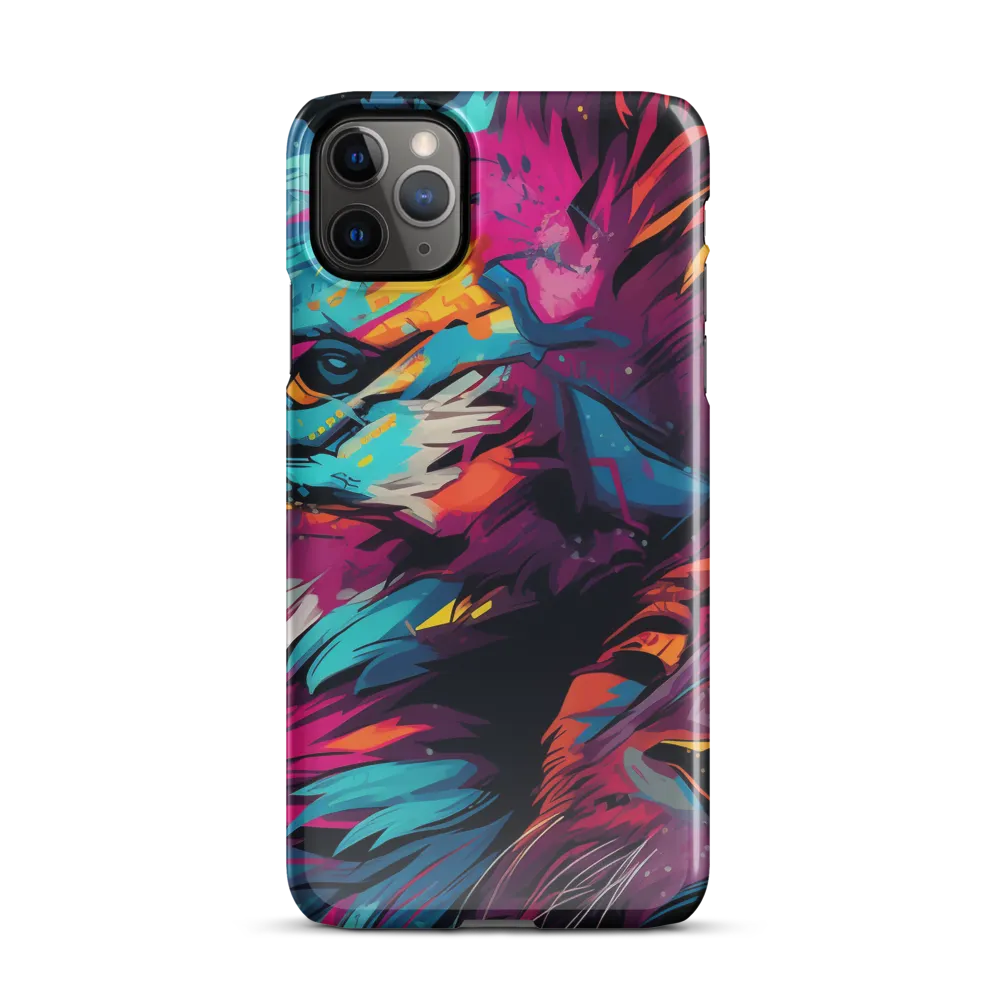 Vivid Majesty: The Modern Lion | Phone Case |  11 Pro Max | Snap Case | Glossy