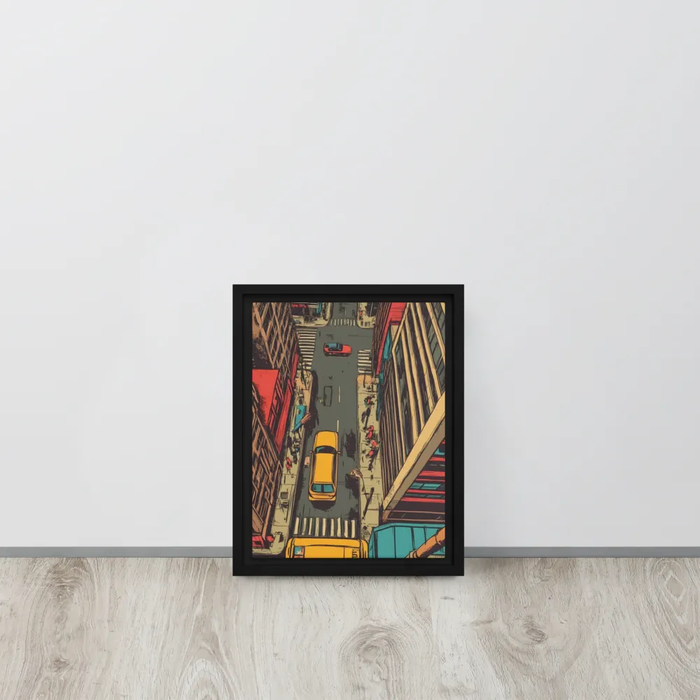 Urban Symphony | Canvas with Black Frame | 9″×12″