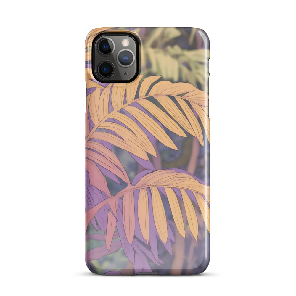 Harmonious Leaves in Digital Twilight | Phone Case |  11 Pro Max | Snap Case | Glossy