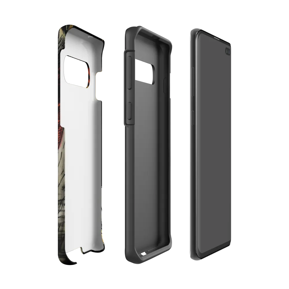 Fierce Gaze of the Wild Cat | Phone Case |  S10 | Tough Case | Matte