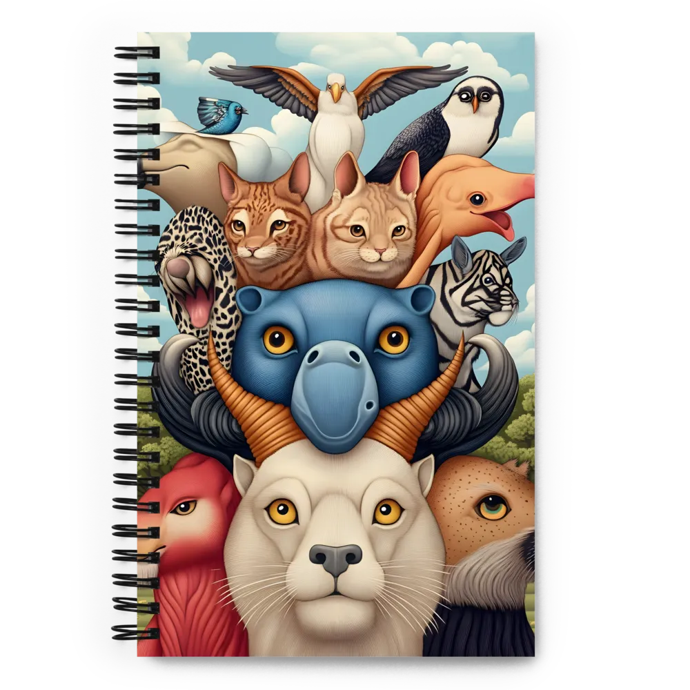 Harmonious Echoes of Wildlife | Spiral Notebook