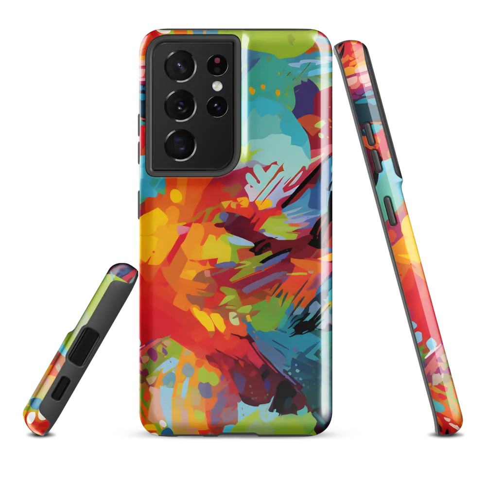Colorful Lizard: An Abstract Adventure | Phone Case |  S21 Ultra | Tough Case | Glossy