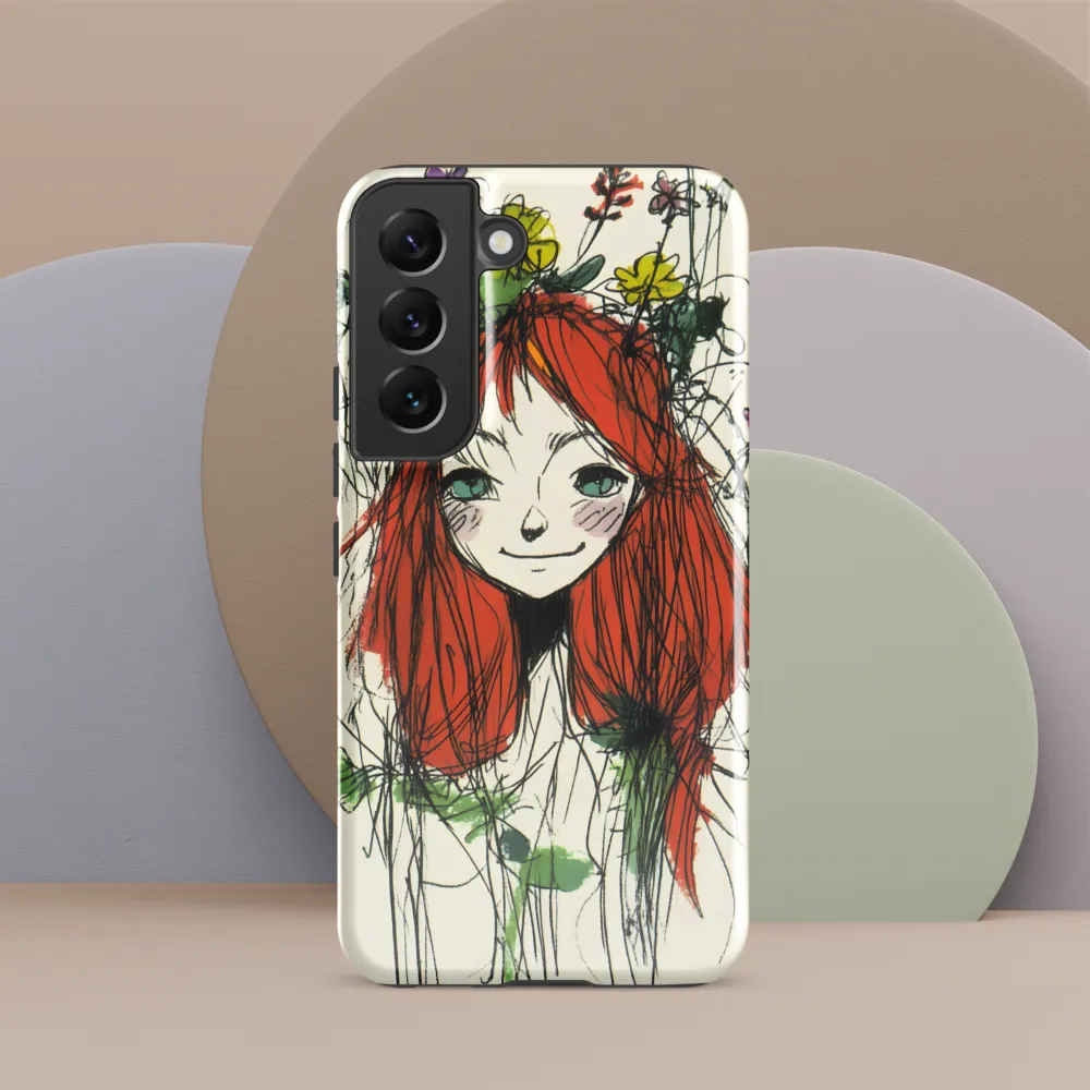Whimsical Floral Portrait