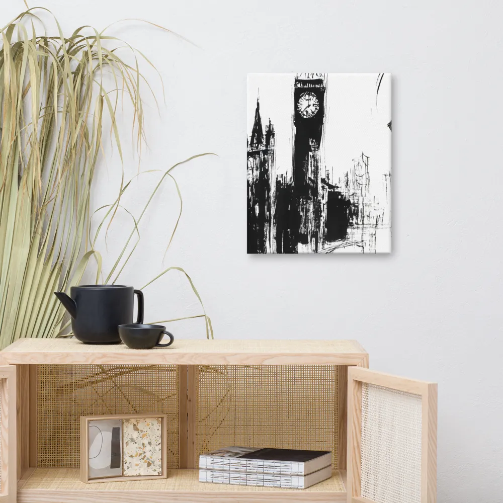 Clock Tower in Motion | Canvas | 16″×20″