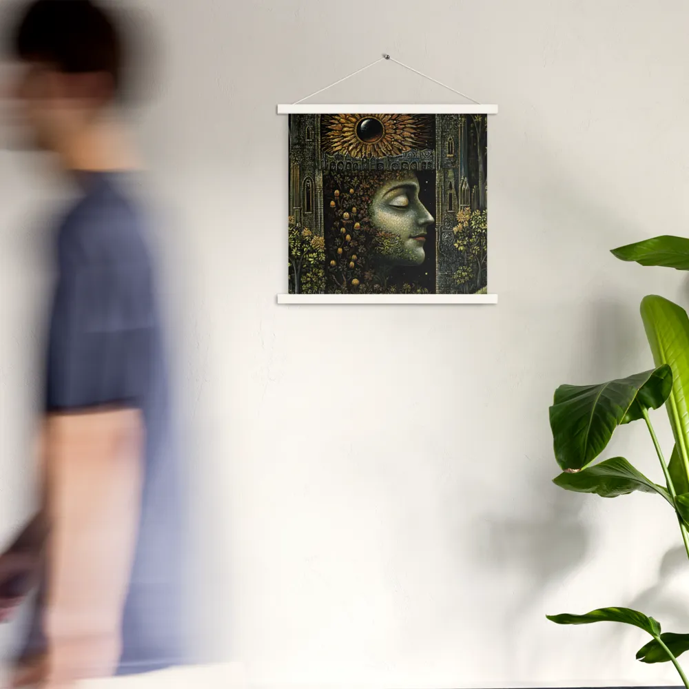 Nature’s Embrace: The Infinite Connection | Poster With White Wood Hanger | 18″×18″