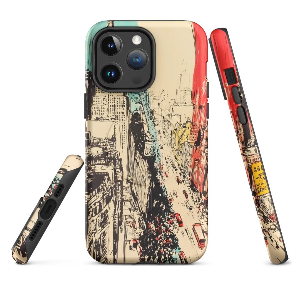 Dynamic Urban Symphony | Phone Case |  14 Pro Max | MagSafe® Tough Case | Matte