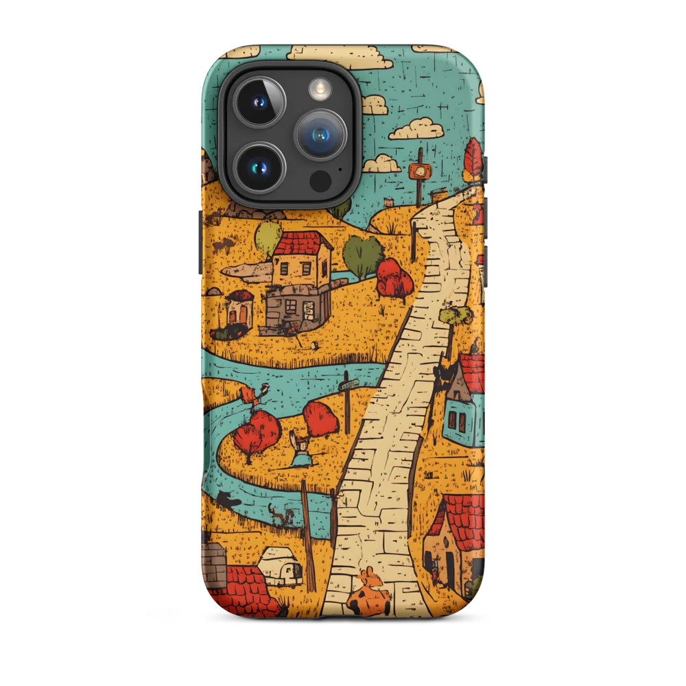 Whimsical Village Landscape