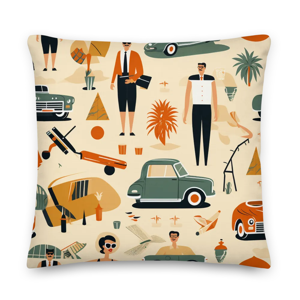 Retro Playfulness | Pillow | 22″×22″