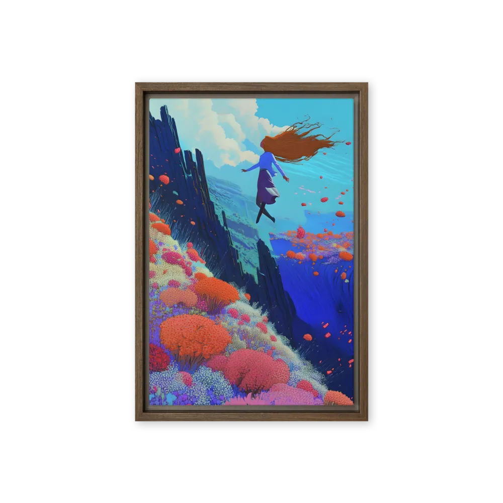 Whispers of Freedom | Canvas with Brown Frame | 12″×18″
