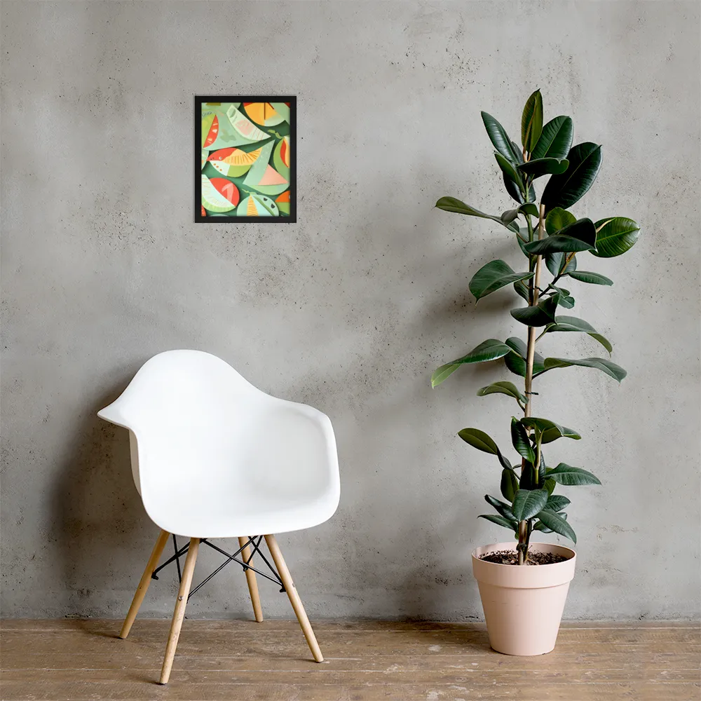 Nature's Palette | Poster with Black Frame | 11″×14″