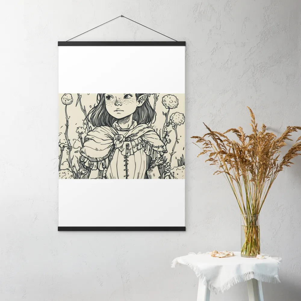 A Young Guardian of Nature | Poster With Black Wood Hanger | 24″×36″