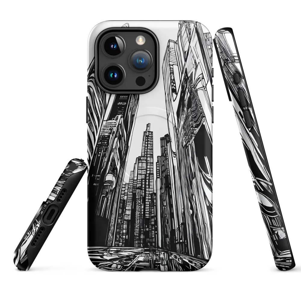 Urban Echoes: A Line Art Journey