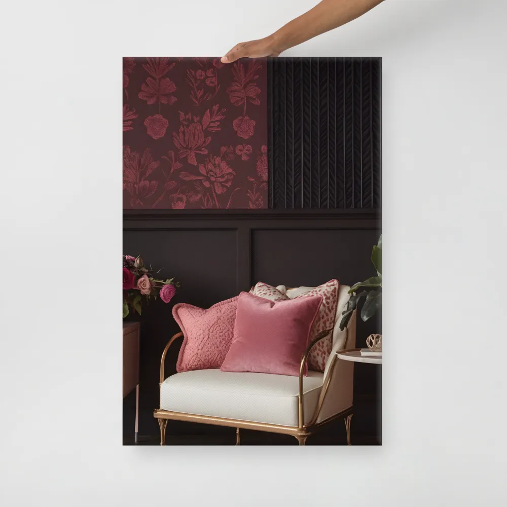 Elegance in Contrast: A Modern Interior Design | Canvas | 24″×36″