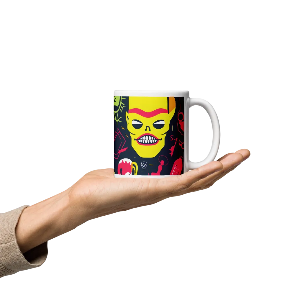 Neon Revelry: A Quirky Exploration of Modern Pop Art | Mugs | Multiple Sizes & Colors