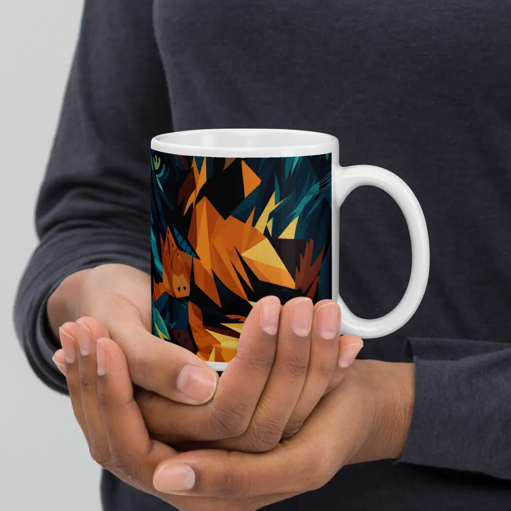 Wild Fusion: The Abstract Wolf | Mugs | Multiple Sizes & Colors