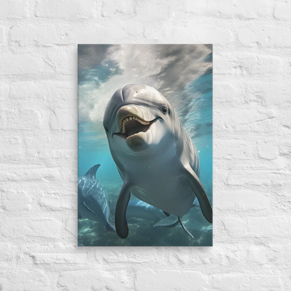 Beneath the Waves: A Dolphin's Dance
