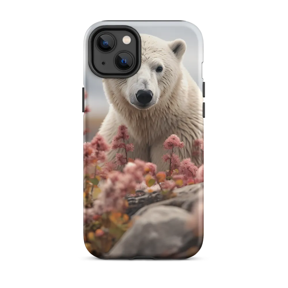 Curiosity Among Blooms: The Polar Bear