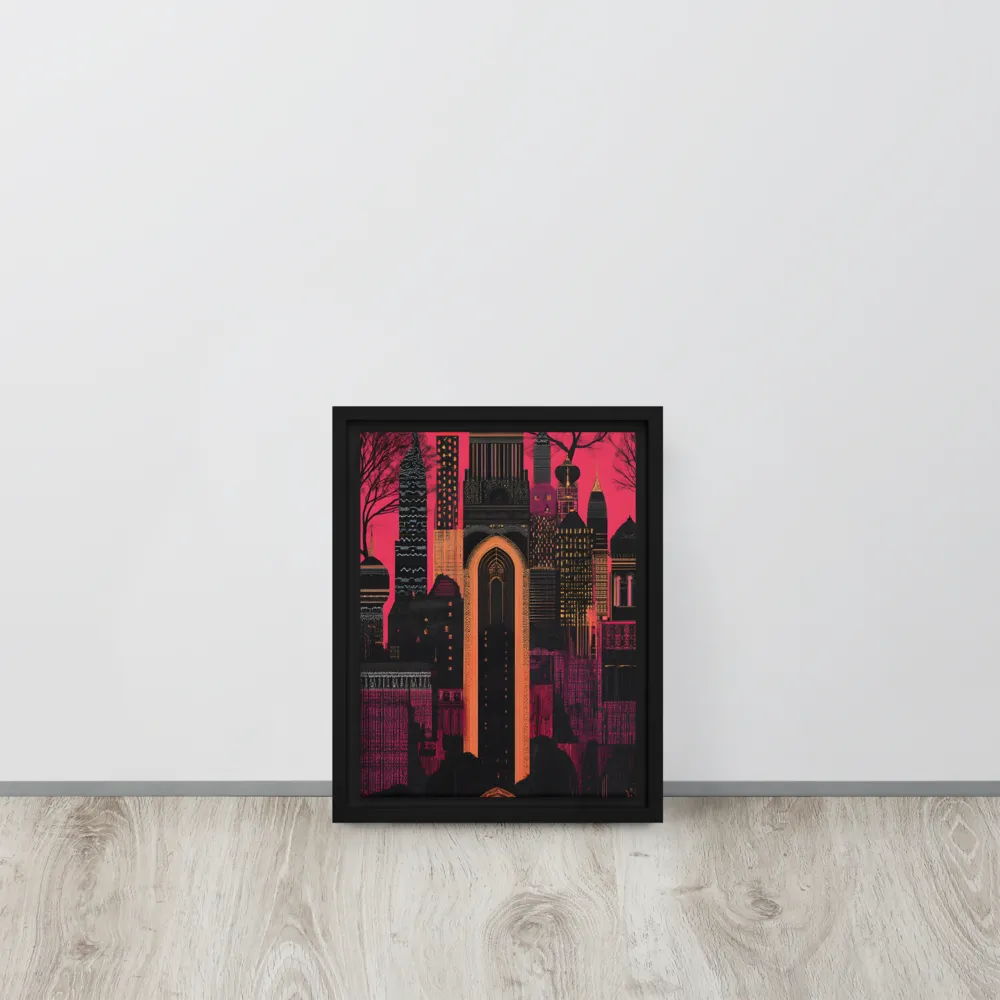 Urban Reverie | Canvas with White Frame | 9″×12″